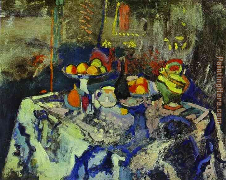 Henri Matisse Still Life with Vase Bottle and Fruit